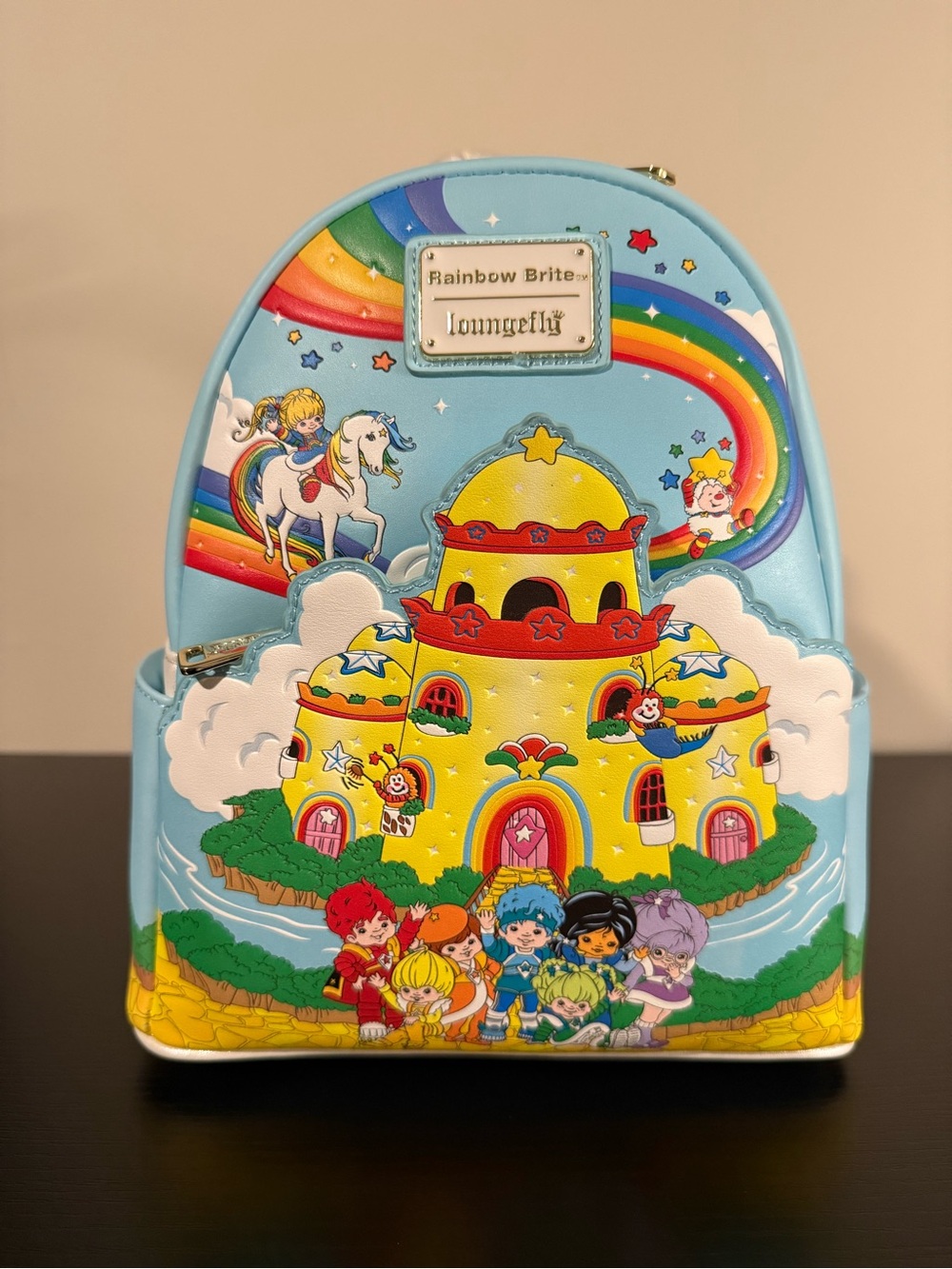 Loungefly Rainbow Brite Castle mini backpack 40th Anniversary